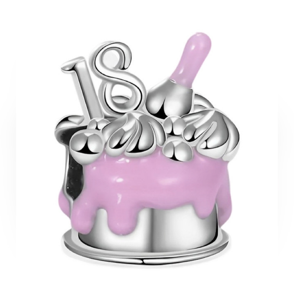 18th Birthday Cake Charm